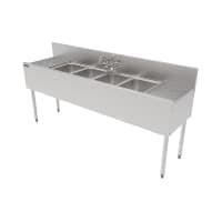 Perlick TS72M4-DB-STK 72" 3 Compartment Sink w/ 10"L x 14"W Bowl, 9 1/4" Deep thumbnail 3