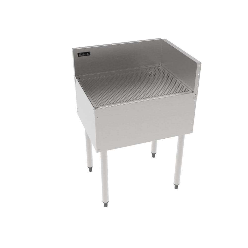 Perlick TS90LIC Underbar Freestanding Drainboard - 6" Backsplash, 24" x 18 9/16"