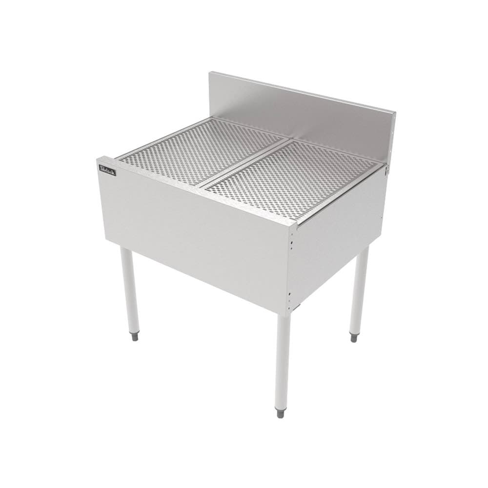 Perlick TSF30DB Underbar Freestanding Drainboard - 6" Backsplash, 30" x 24"