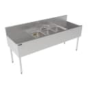 Perlick TSF72M3-DB 72" 3 Compartment Sink w/ 14"L x 10"W Bowl, 9 1/4" Deep thumbnail 2