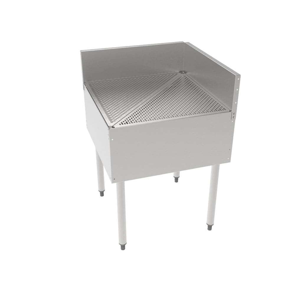 Perlick TSF90D-I Underbar Freestanding Drainboard - 6" Backsplash, 24" x 24"