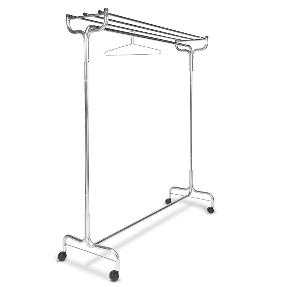CSL 60" Portable Valet w/ Hat Rack, 18 Perma-Hangers, Zinc Plated Steel (1075-60P)