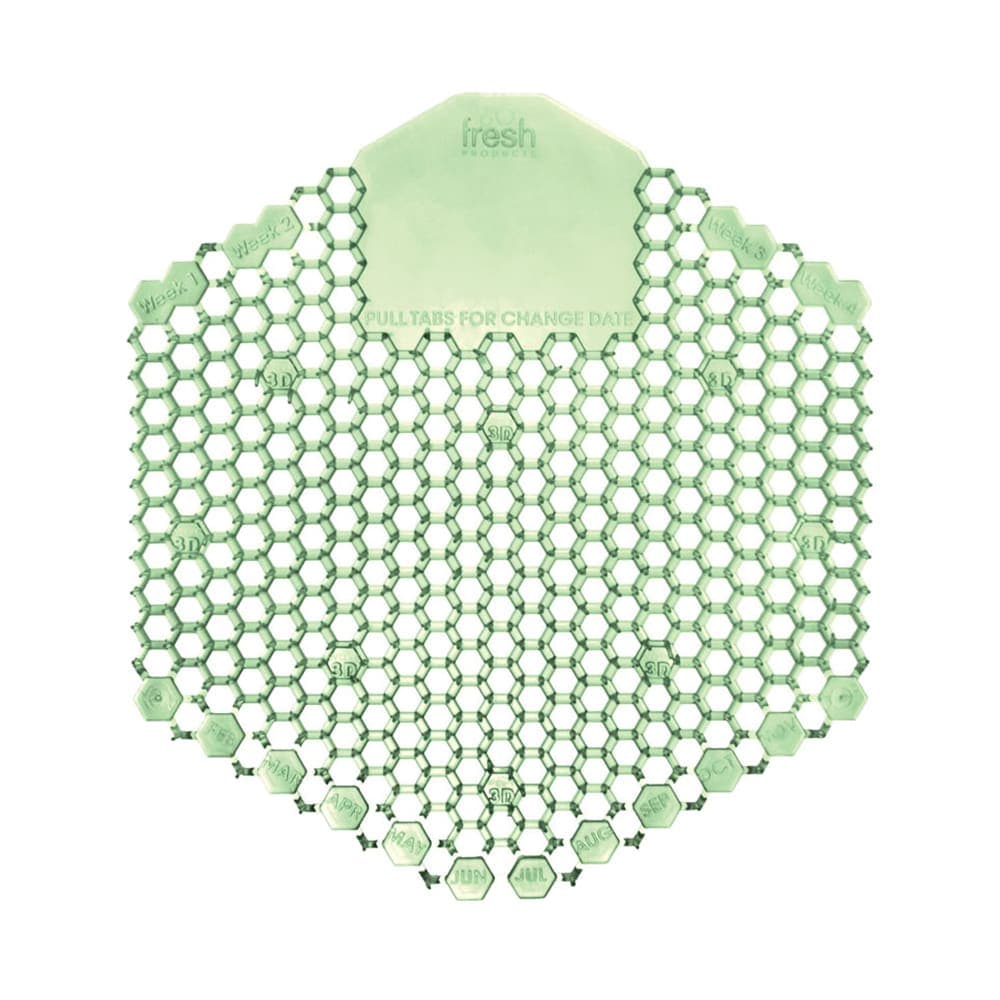 Royal Industries Splash-Proof Urinal Screen - Green, Cucumber Melon (URNSCRN3WDSMELON)