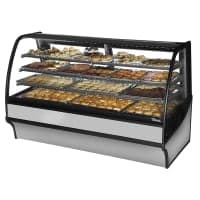 Federal CGD7748 77" Full Service Bakery Case w/ Curved Glass - (4) Levels, 120v thumbnail 4