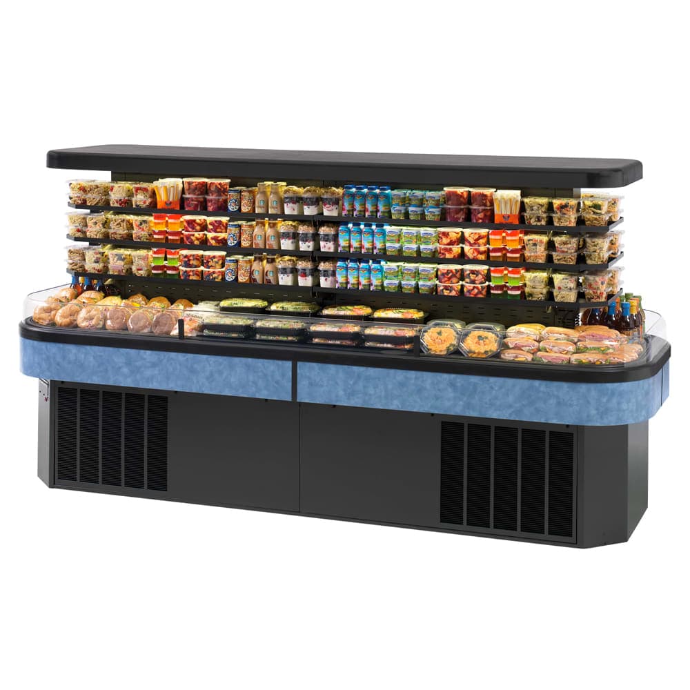 Federal IMSS120SC-3 120" Horizontal Island Open Air Cooler w/ (4) Levels, 208-230v/1ph