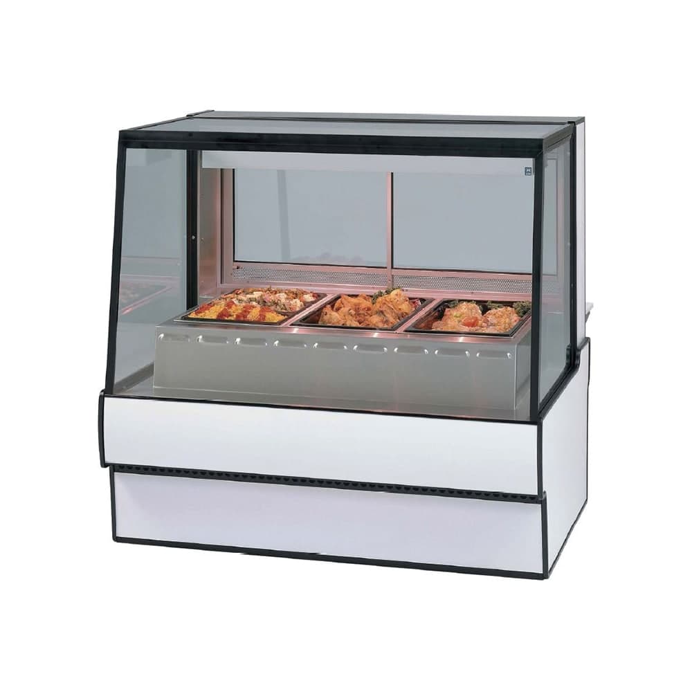 Federal SG5048HD 50.12" Full Service Hot Food Display - Straight Glass, 120/208-240v/1ph, White
