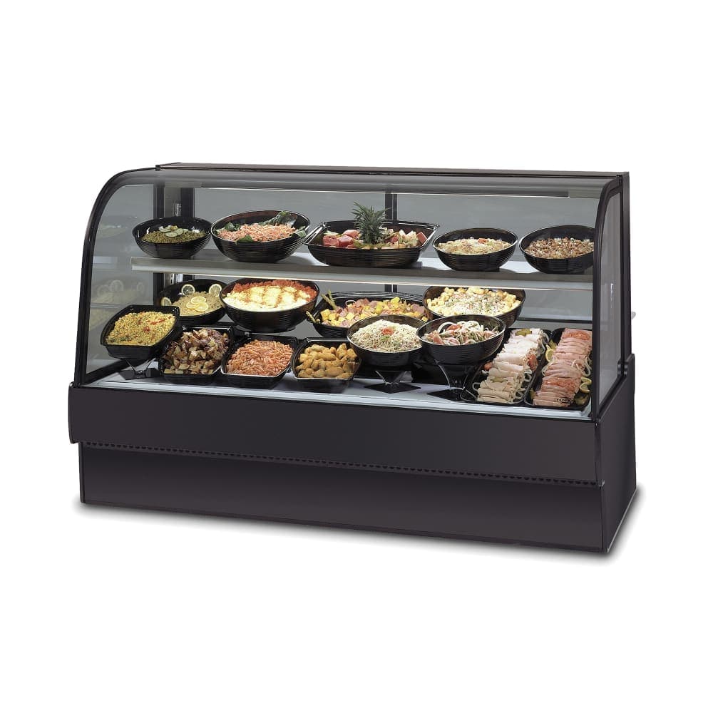 Federal SGR5048CD 50-1/8" Full Service Deli Case w/ Straight Glass - (2) Levels, 120v