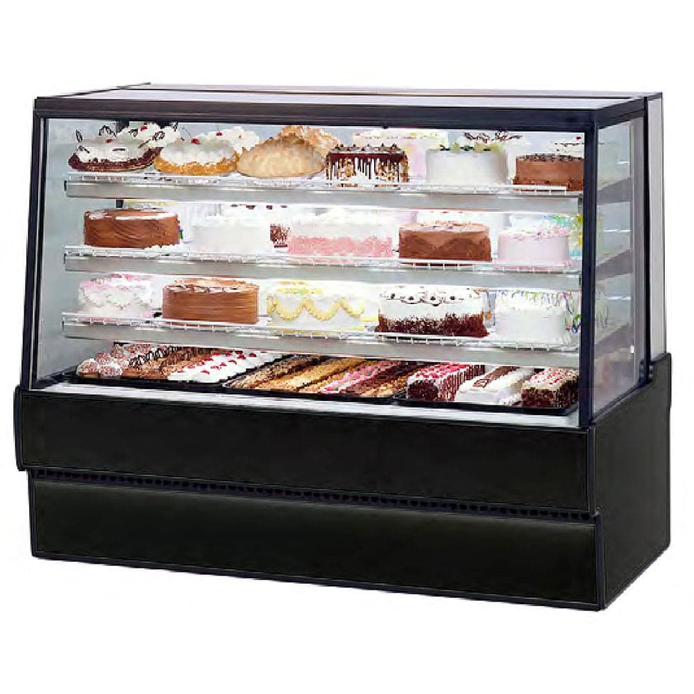 Federal SGR7742 77" Full Service Bakery Case w/ Straight Glass - (3) Levels, 120v