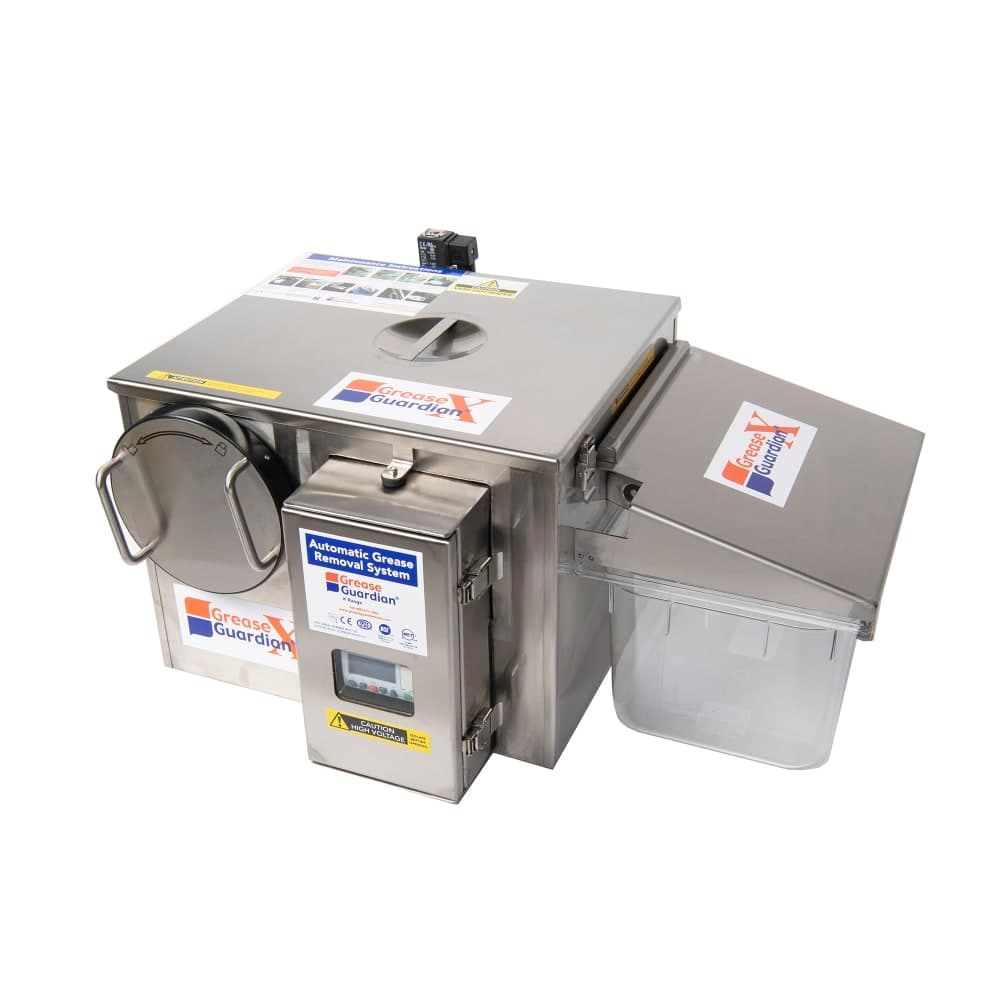 Grease Guardian CG4 Automatic Grease Trap w/ 4 GPM Capacity, Stainless Steel, Size #10