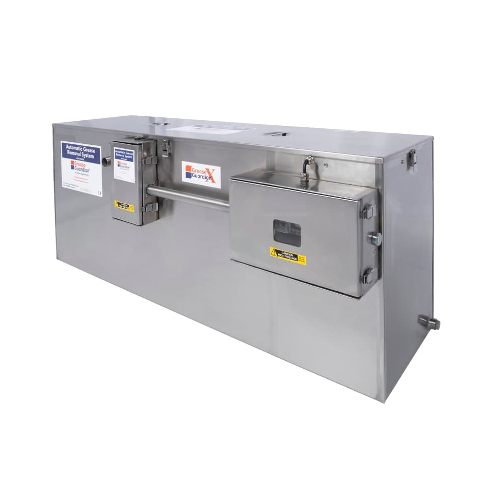 Grease Guardian GGX125AST Automatic Grease Trap w/ 125 GPM Capacity, Stainless Steel, Size #250