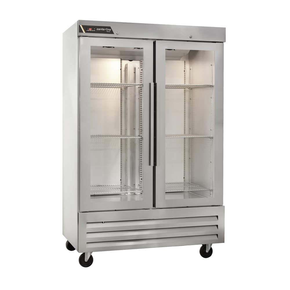 Centerline by Traulsen CLBM-49R-FG-LR 54" Two Section Reach In Refrigerator, (2) Left/Right Hinge Glass Doors, 115v