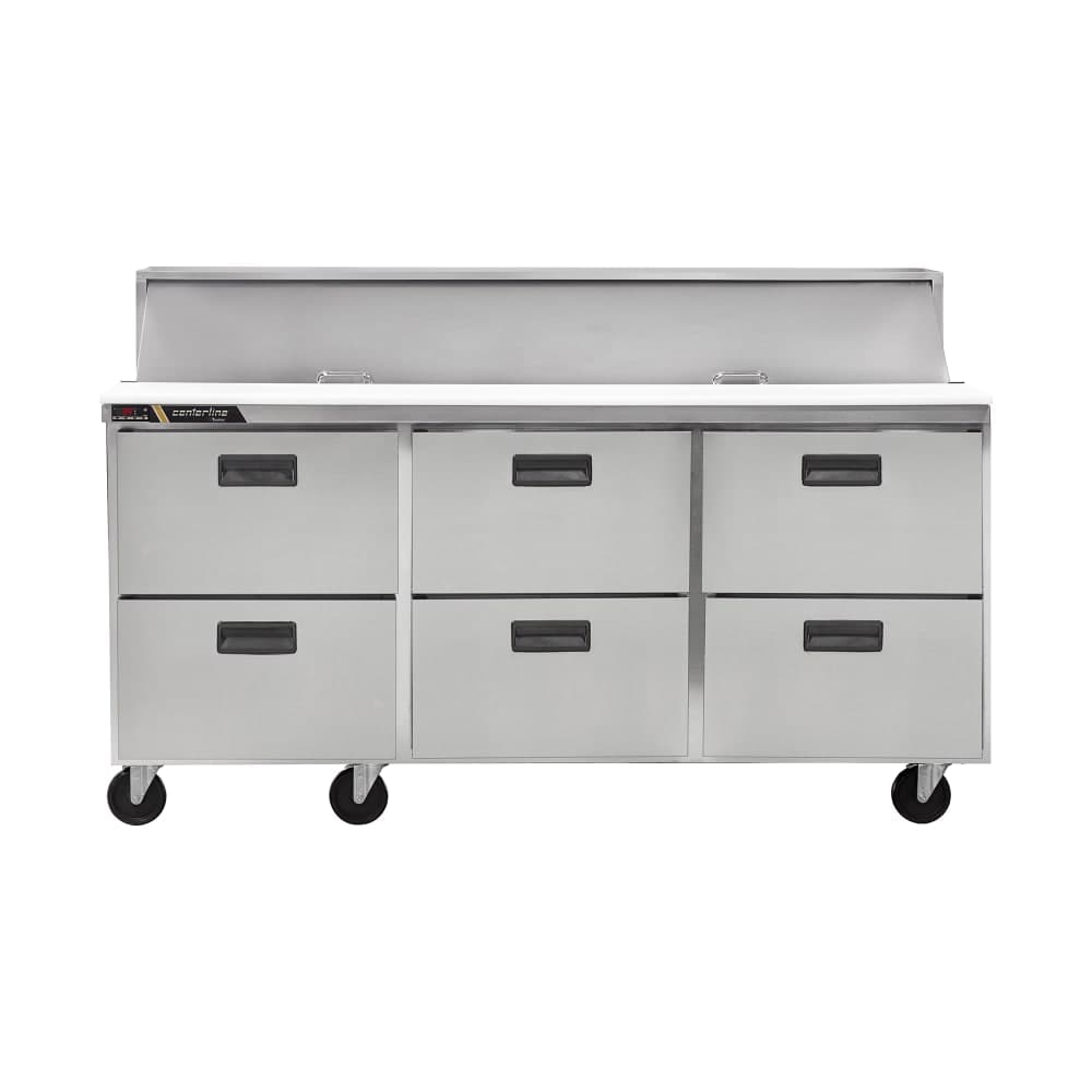 Centerline by Traulsen CLPT-7220-DW 72" Centerline™ Sandwich/Salad Prep Table w/ Refrigerated Base, 115v