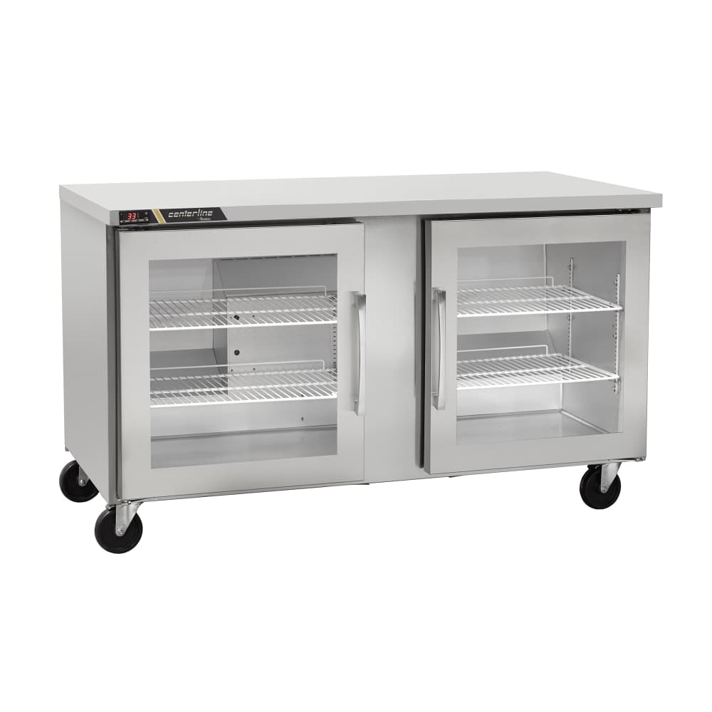 Centerline by Traulsen CLUC-36R-GD-LL 36" W Undercounter Refrigerator w/ (2) Sections & (2) Doors, 115v