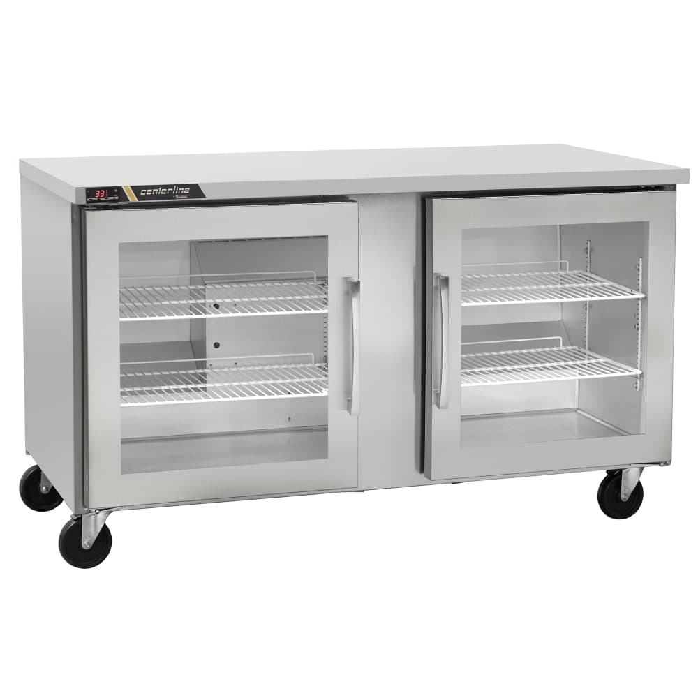 Centerline by Traulsen CLUC-60R-GD-LL 60" W Undercounter Refrigerator w/ (2) Sections & (2) Doors, 115v