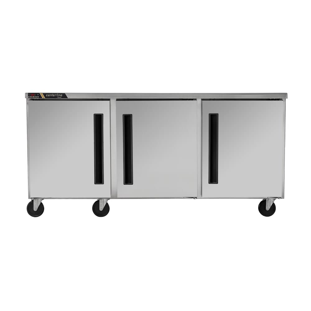 Centerline by Traulsen CLUC-72F-SD-RRR 72" W Undercounter Freezer w/ (3) Sections & (3) Doors, 115v