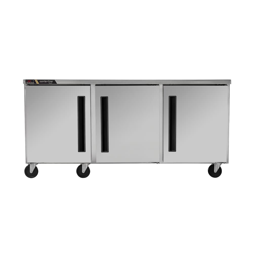 Centerline by Traulsen CLUC-72R-SD-LRR 72" W Undercounter Refrigerator w/ (3) Sections & (3) Doors, 115v