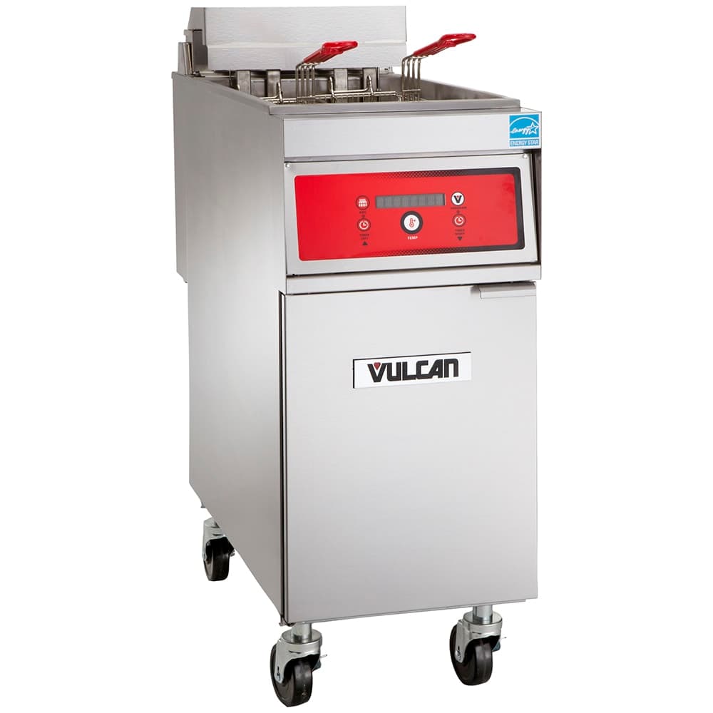 Vulcan 1ER50DF Electric Fryer - (1) 50 lb Vat, Floor Model, 208v/3ph