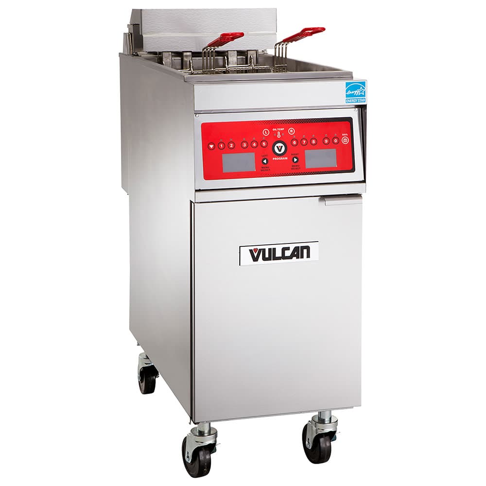 Vulcan 1ER85A Electric Fryer - (1) 85 lb Vat, Floor Model, 208v/3ph