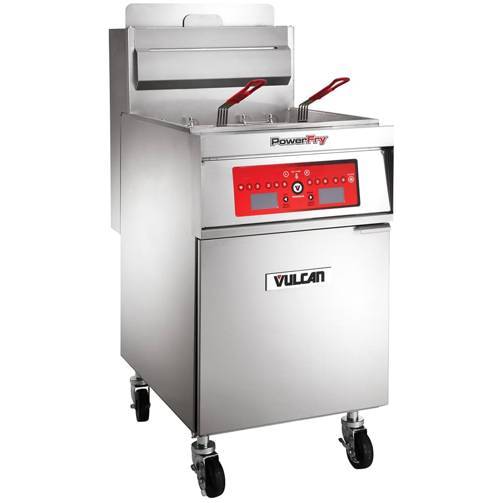 Vulcan 1TR65C Gas Fryer - (1) 70 lb Vat, Floor Model, Natural Gas