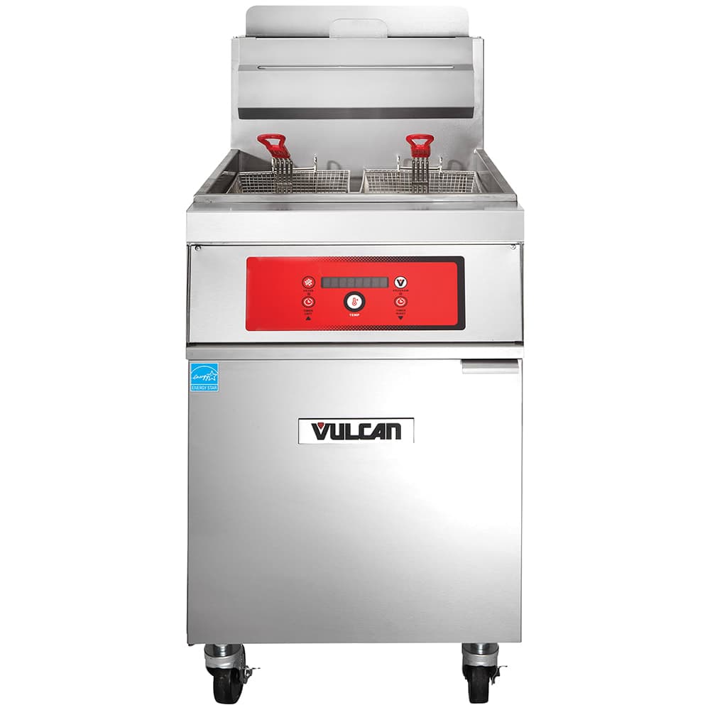 Vulcan 1TR65D Gas Fryer - (1) 70 lb Vat, Floor Model, Natural Gas