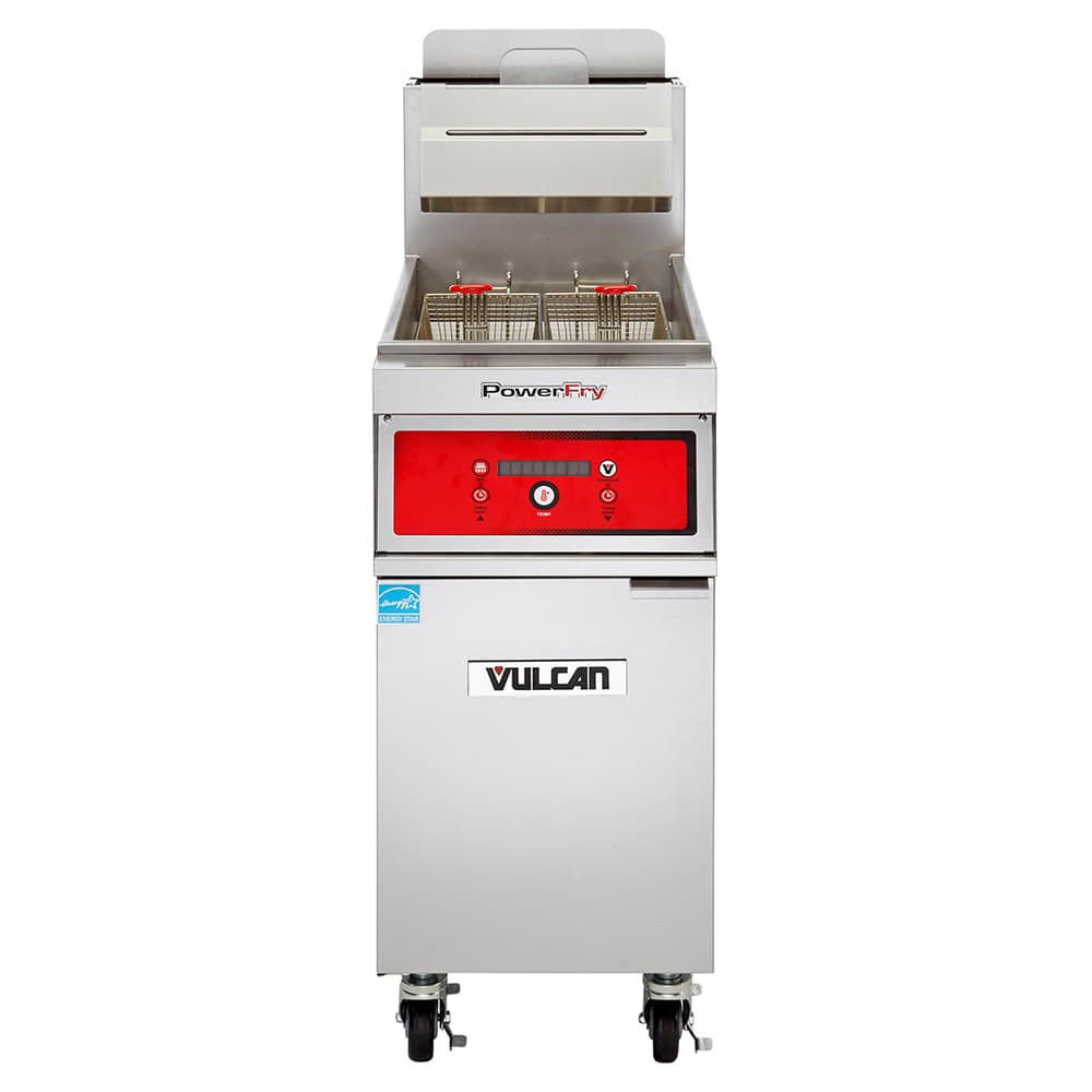 Vulcan 1TR85DF Gas Fryer - (1) 90 lb Vat, Floor Model, Liquid Propane