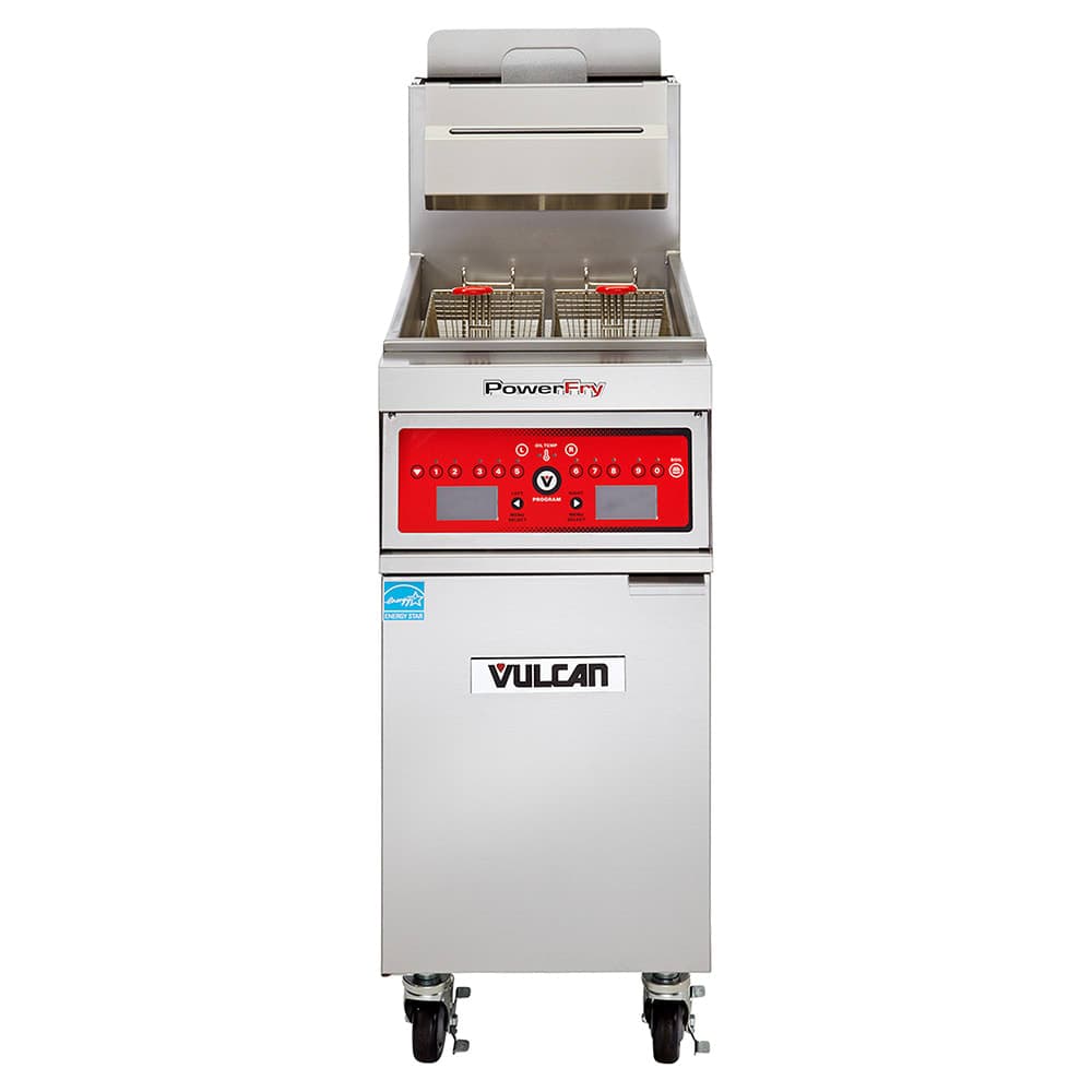 Vulcan 1VK85D Gas Fryer - (1) 90 lb Vat, Floor Model, Liquid Propane