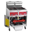 Vulcan 2TR45AF Gas Fryer - (2) 50 lb Vats, Floor Model, Liquid Propane thumbnail 2