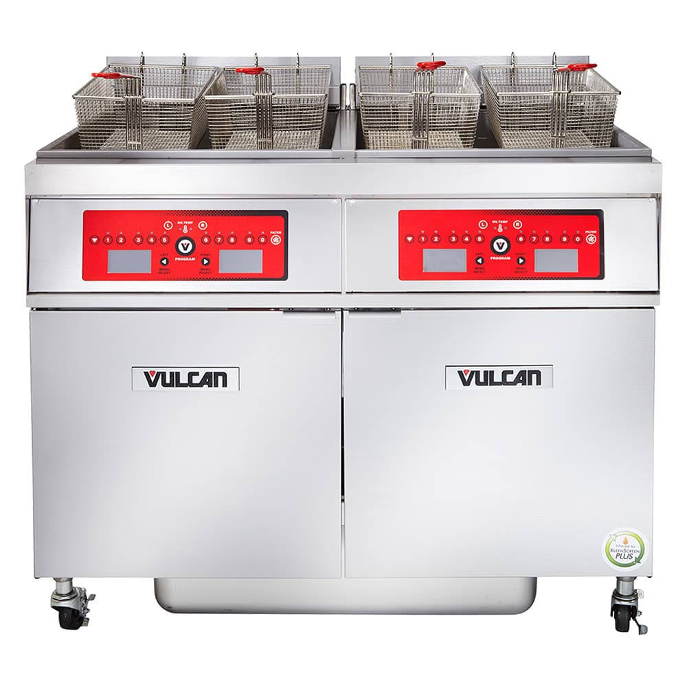 Vulcan 4ER50AF Electric Fryer - (4) 50 lb Vats, Floor Model, 208v/3ph