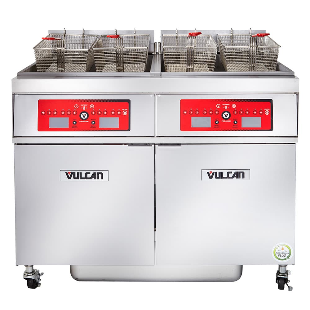 Vulcan 4ER50DF Electric Fryer - (4) 50 lb Vats, Floor Model, 208v/3ph