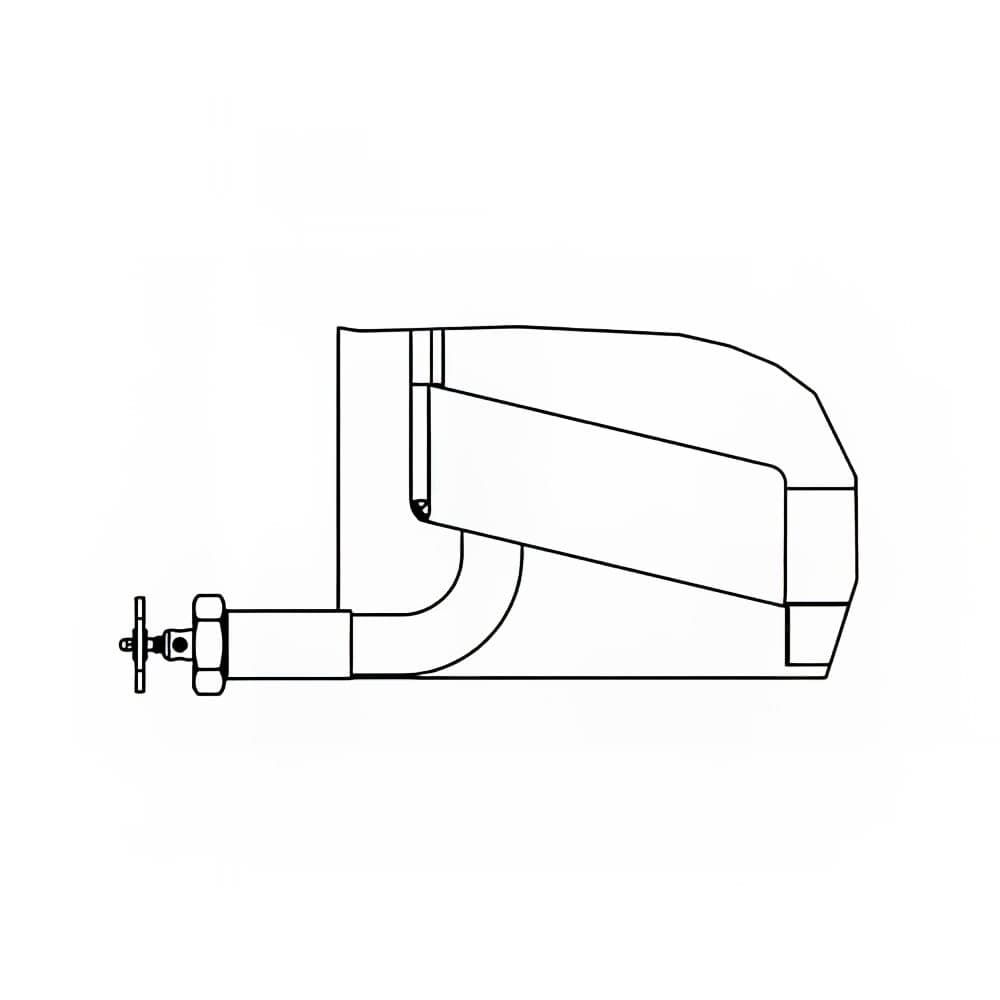 Vulcan BPDOV-2 2" Draw Off Valve, Left Side 90 Degree w/ Strainer