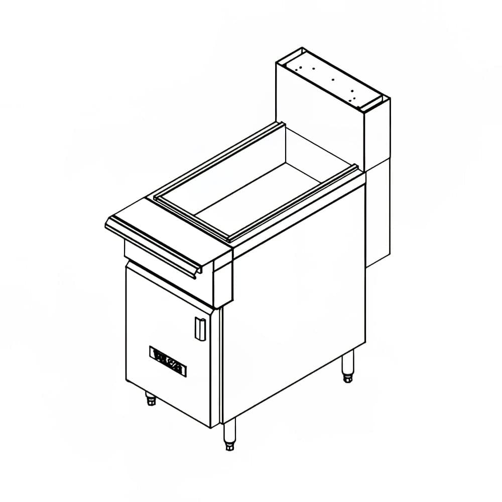 Vulcan VFDUMP 18" Freestanding Fry Dump Station - Stainless, 120v