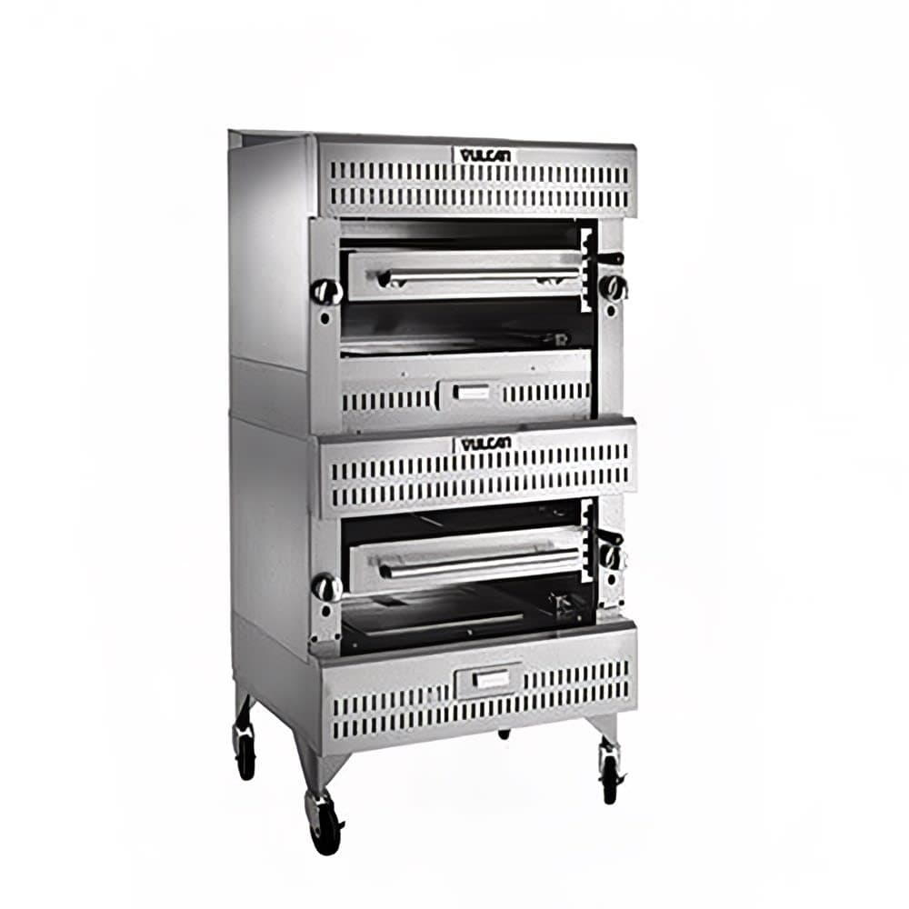 Vulcan VIR1F Deck-Broiler w/ Infrared Burners, Refrigerated Base, Natural Gas