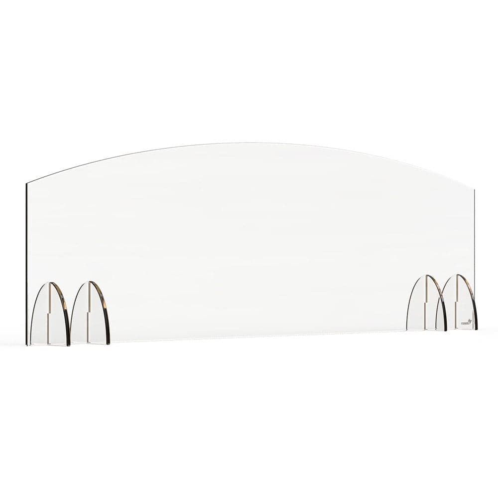 Rosseto Freestanding Safety Shield - 48"L x 15 1/2"H, Acrylic, Clear (AG005)