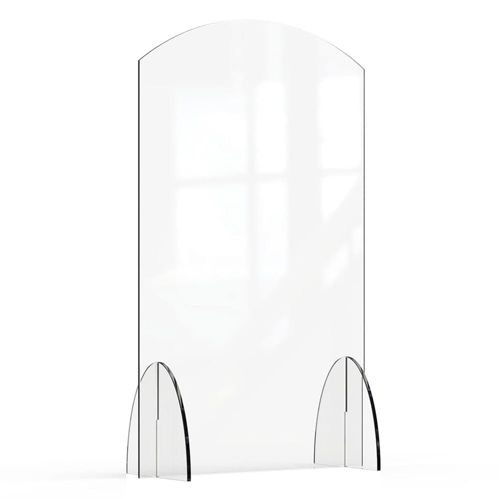 Rosseto Freestanding Safety Shield - 24"L x 40"H, Acrylic, Clear (AG014)