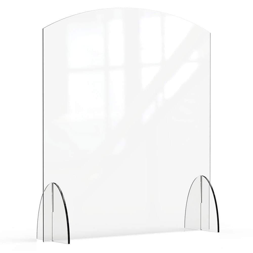Rosseto Freestanding Safety Shield - 36"L x 40"H, Acrylic, Clear (AG016)