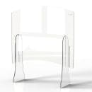 Rosseto Freestanding Sneeze Guard w/ Adjustable Pass Thru - 36"L x 10"W x 33 1/2"H, Acrylic, Clear (AG022) thumbnail 2