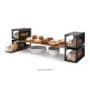 Rosseto 2 Drawer Countertop Bakery Display Case, Acrylic/Stainless, Black (BD101) thumbnail 2