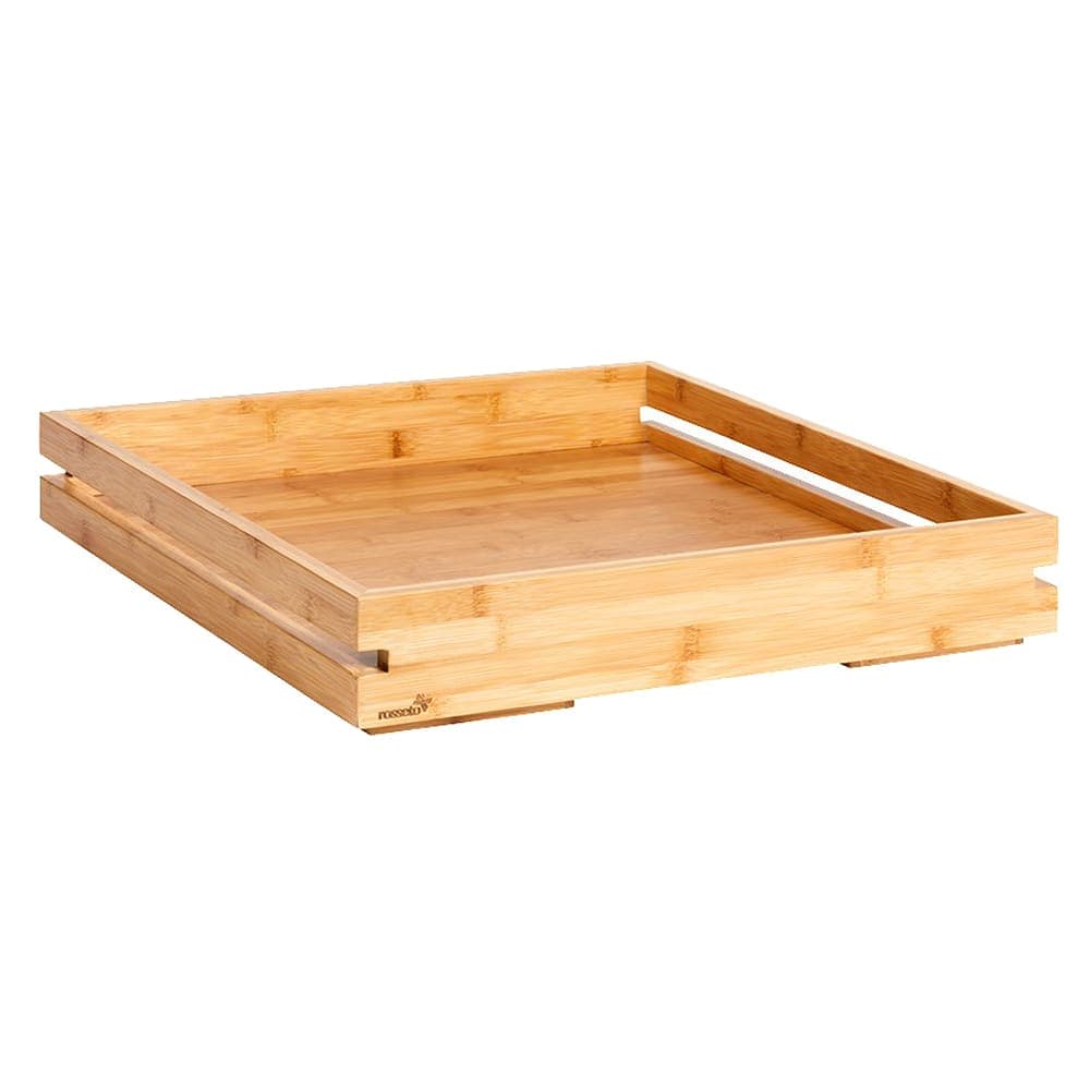 Rosseto 19 7/16" Square Display Tray - Bamboo w/ Natural Finish (BD132)