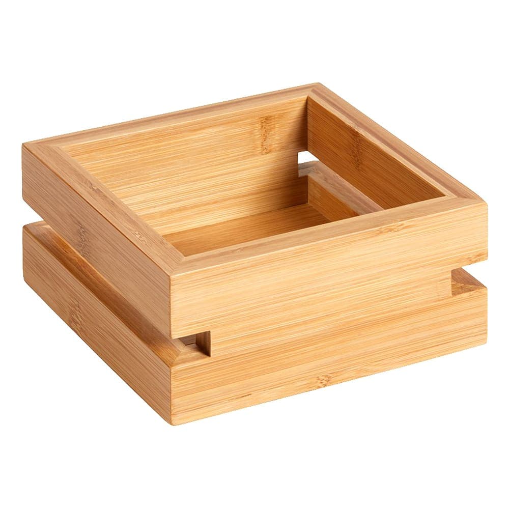 Rosseto 6 1/2" Square Display Tray - Bamboo w/ Natural Finish (BD134)