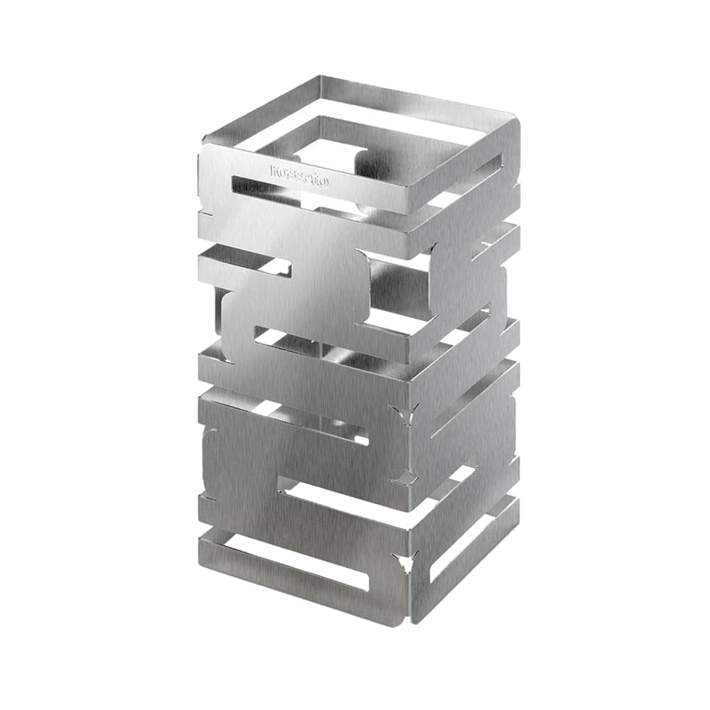 Rosseto Multi-Level Square Display Riser - 6x6x12" Stainless (D62077)