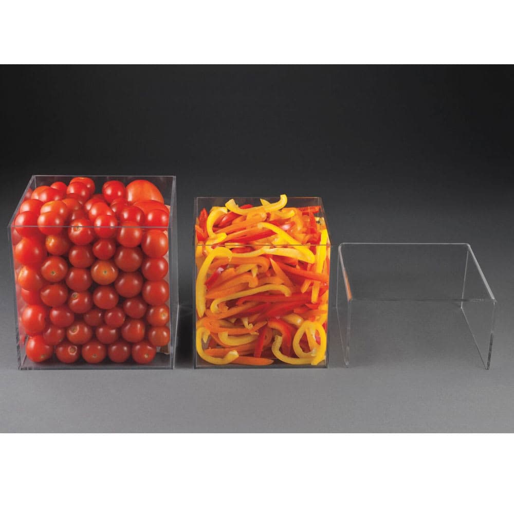 Rosseto 3 Piece Cubisers Set - 2 Cubes, 1 Riser, Acrylic, Clear (FBDC091)