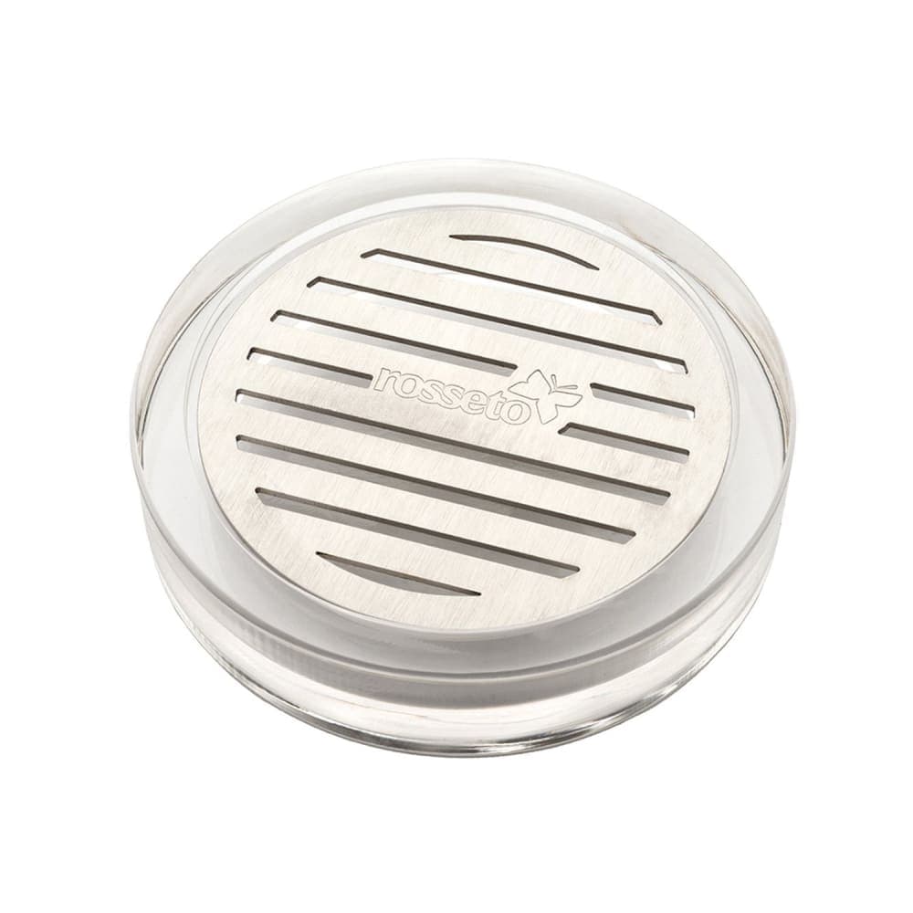 Rosseto 4 1/4" Round Acrylic Drip Tray with Stainless Insert (LD127)