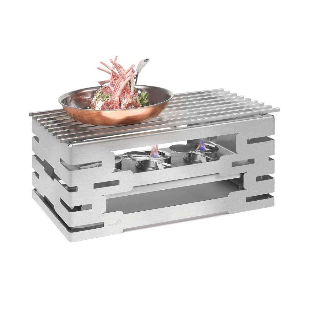 Rosseto Rectangular Warmer Kit - 21 3/5" x 13 3/5" x 10", Stainless (SK031)