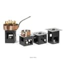 Rosseto 7 1/4" Square Buffet Warmer - Stainless Steel, Black (SM140) thumbnail 2