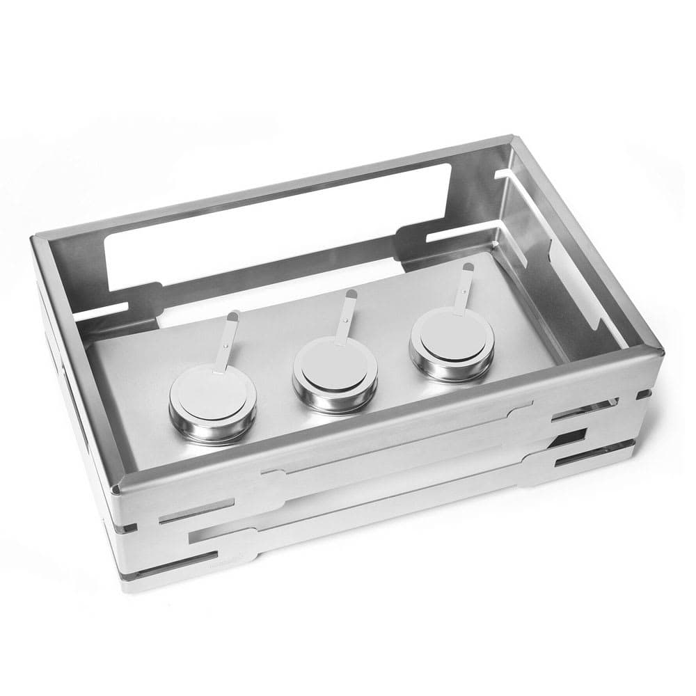 Rosseto Rectangular Warmer Kit - 21 3/5" x 13 9/16" x 7", Stainless (SM229)
