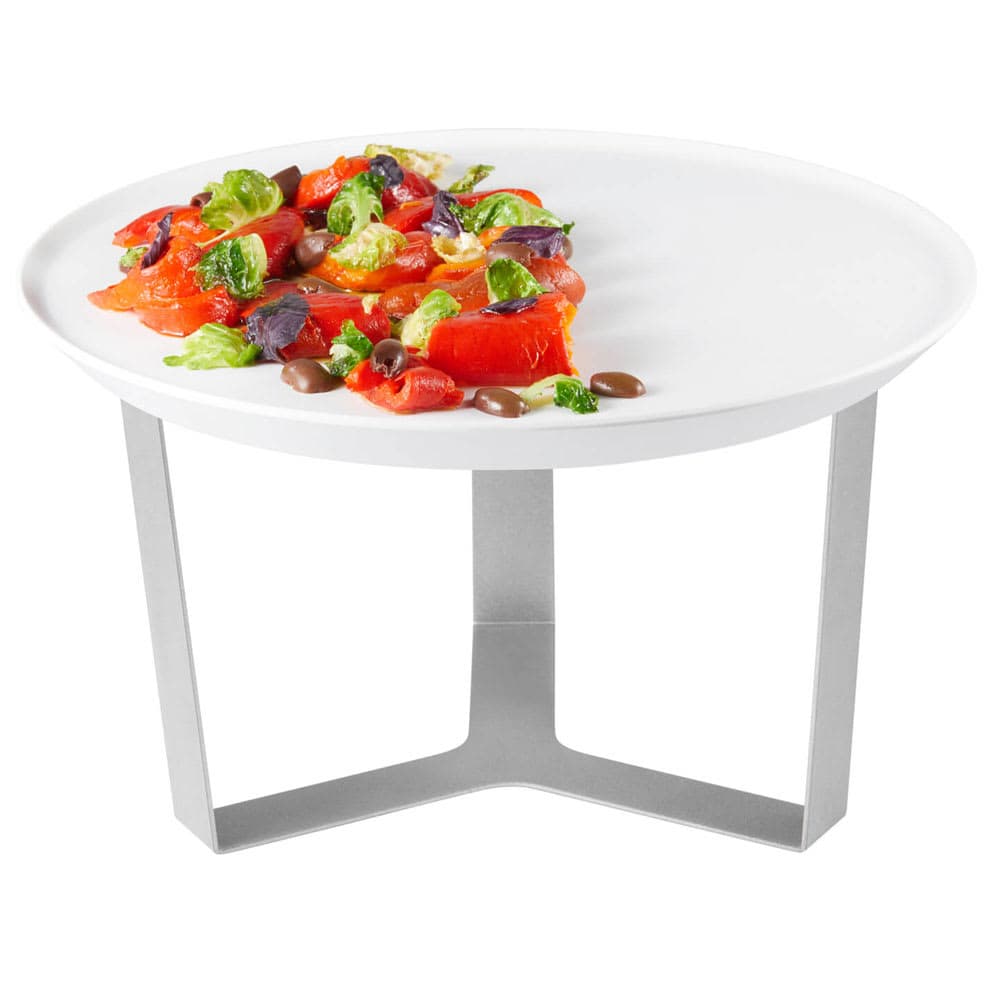 Rosseto 7" Display Riser w/ 13 5/16" Melamine Tray, Stainless (SM279)