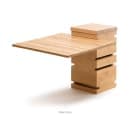 Rosseto 12" Square Multi-Level Riser - Bamboo, Natural Finish (SW100) thumbnail 2