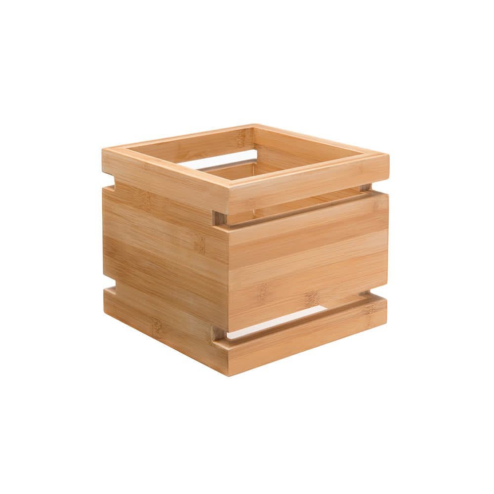 Rosseto 6" Square Multi-Level Riser - Bamboo, Natural Finish (SW101)