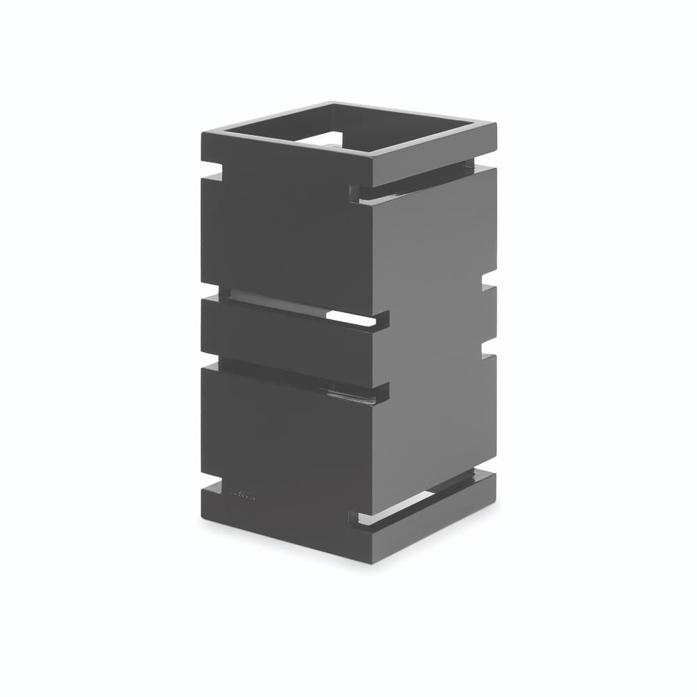 Rosseto 12" Square Multi-Level Riser - Bamboo, Black Gloss Finish (SW102)