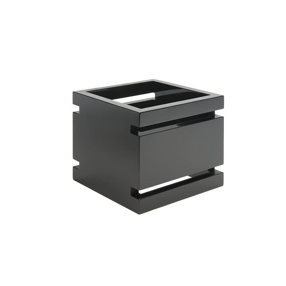 Rosseto 6" Square Multi-Level Riser - Bamboo, Black Gloss Finish (SW103)